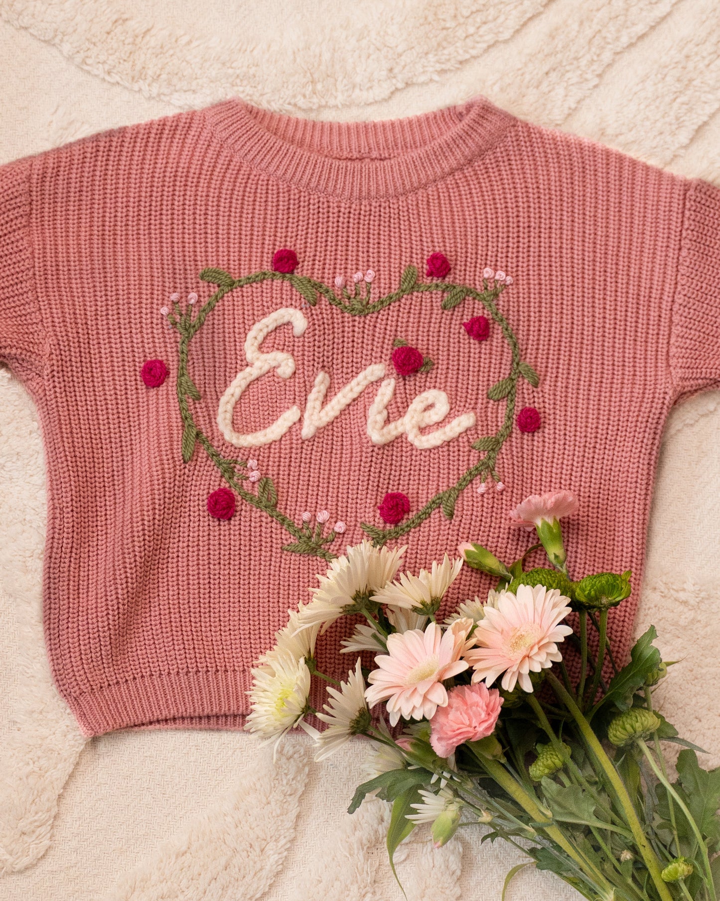 Rose Heart Name Jumper
