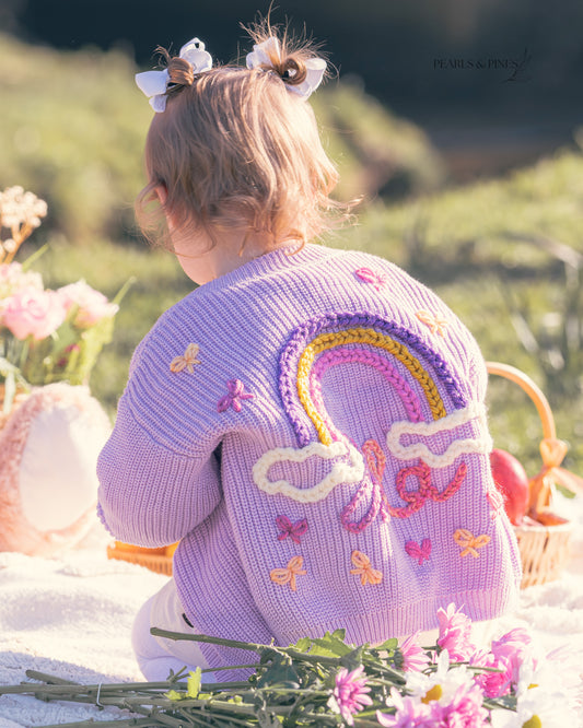 Rainbow name Cardigan