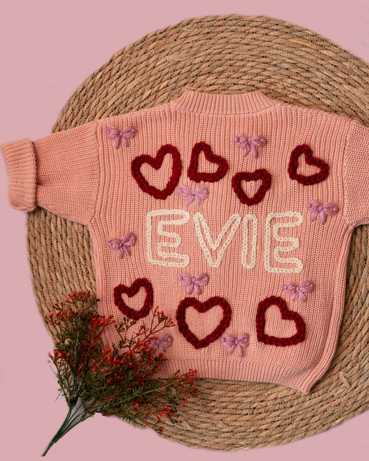 Sweet Hearts name Cardigan